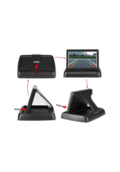 Geri Görüş Monitörü 4.3" Katlanabilir Ekran
