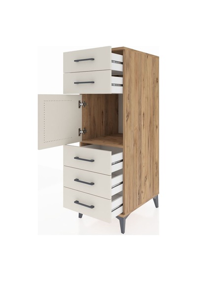 Kronos Dolap Tek Raflı 5 Çekmeceli Tek Kapaklı 44x59x134 Çam-aytaşı Atlas Çam Kronos Dolap Tek Raflı 5 Çekmeceli Tek Kapaklı 44x59x134 Çam-aytaşı Atlas Çam