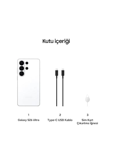 Samsung Galaxy S26 Ultra 256 GB (Samsung Türkiye Garantili)
