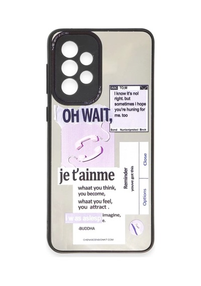 Samsung Galaxy A73 5g Kılıf Mirror Desenli Kapak - Mirror - 4 Siyah