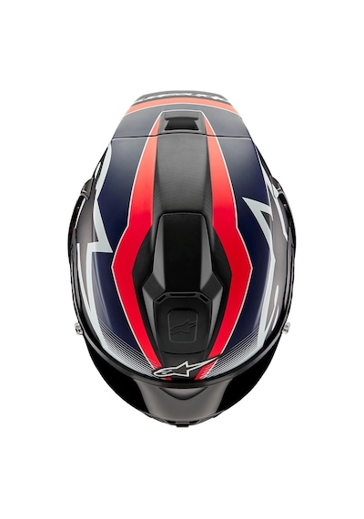 Alpinestars Supertech R10 Carbon Team Spor Motosiklet Kaskı Mat Siyah Kırmızı Beyaz