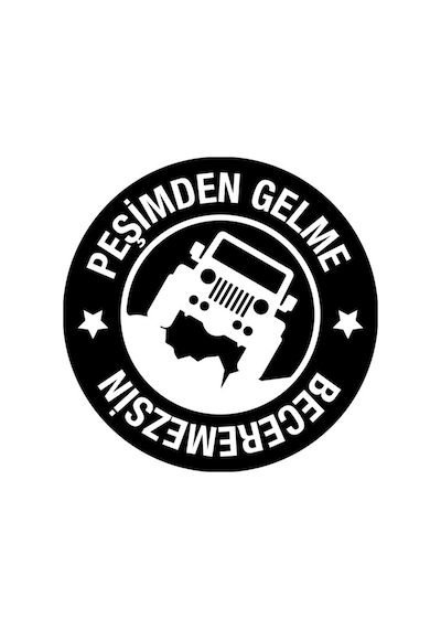 Peşimden Gelme Araba Stickerı Vinil Sticker