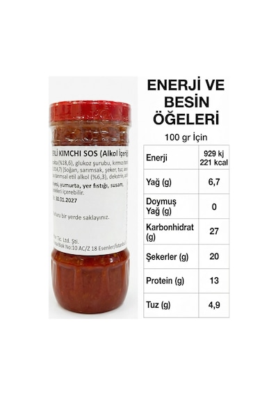 Kimchi Sos Ançuezli Ve Acı Biberli 430 G