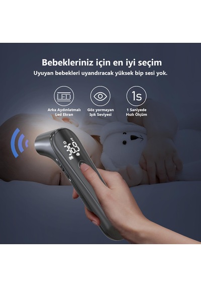 Neomed Det-3019 Akıllı Mesafe Sensörlü Hızlı Ölçüm Temassız Dijital Ateş Ölçer