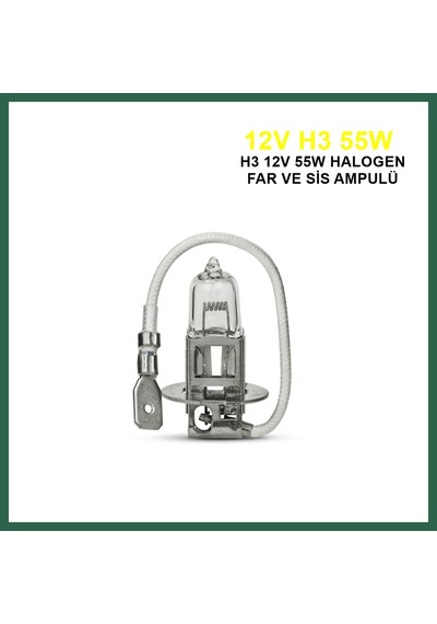 Bezos Trifa H3 Halojen Far Ampülü 12v 55watt Sarı Bzs01