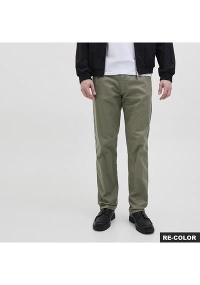 Jack & Jones Erkek Keten Karisimli Rahat Kesim Pantolon - Kane - 12274977 Deep Lichen Green
