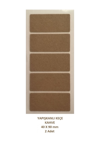 Zemin Koruyucu, 40x90 mm Keçe, Kahve (2 Adet)