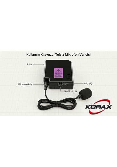 Korax Kx-max30 Plus Taşınabilir Bluetooth Hoparlör - 80w Telsiz El + Kablosuz Yaka Mikrofonlu Karaoke & Pa Sistemi, Tekerlekli
