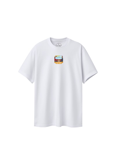Velvoria Unisex Oversize Beyaz Dude T-shirt