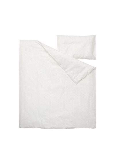 Ikea Elen Tek Kişilik Nevresim Takımı 110 X 125 Cm Beyaz - Gri