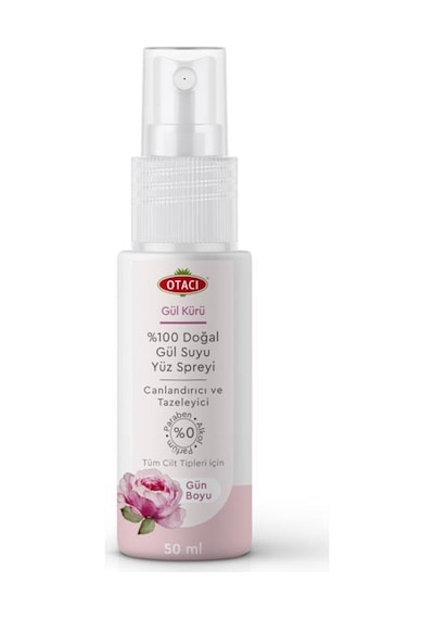 Otacı Doğal Gül Suyu Yüz Spreyi Tonik 50 Ml