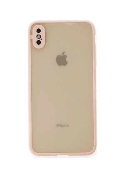 Gld-spt- Newface Apple Uyumlu iPhone Xs Max Kılıf Montreal Silikon Kapak - Pembe