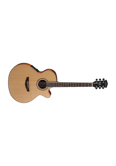 Cort Pw470-Ns Elektro Akustik Cutaway Gitar Folk Kasa Parkwood
