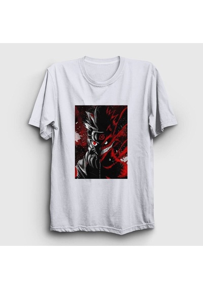 Noıssey Unisex Beyaz Wild Anime Naruto T-shirt 134621tt