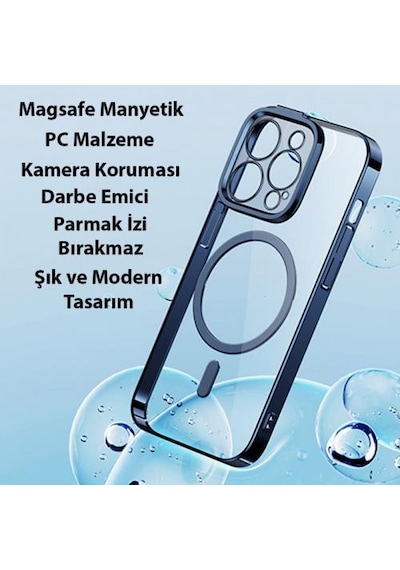 Baseus 14 PRO Magsafe Uyumlu Armor Kamera Korumalı Kılıf Ve Tempered Ekran Koruyucu Set 14 Pro Kılıf Ekran Koruyucu Set