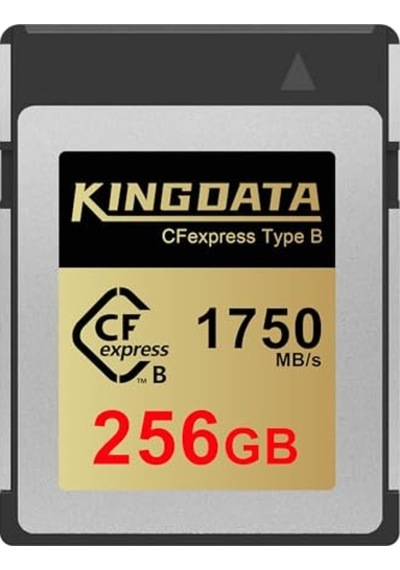 Kıngdata Cfexpress Type B 256 Gb, 1750 Mb/s'ye Kadar Okuma, Kamera İçin Cf Express Type B Kart Hafıza Kartı, Raw Kayıtlar Ve 8k Videolar İçin Mükemmel