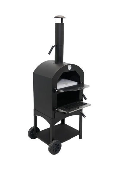 Çok Amaçlı Paslanmaz Çelik Barbekü Krom Kapaklı + Izgaralı Pizza Taşlı -ekmek-mangal Fırını 2625s Diğer