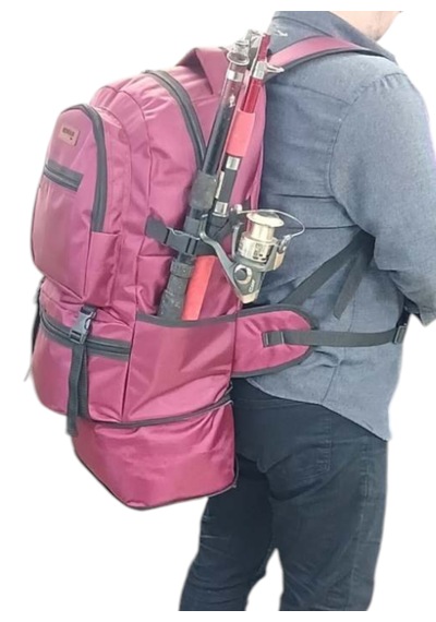 Rowan Çanta Rowan Körüklü Bordo Kamp Dağ Balıkçı Seyahat Çantası 70 34 27cm Bordo