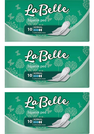 La Belle Hijyenik Ped 10'lu x 3