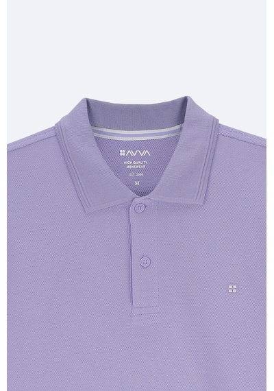 Avva Erkek Lila Kıvrılmaz Polo Yaka %100 Pamuk Basic Regular Fit T-shirt B001032 Avva Erkek Lila Kıvrılmaz Polo Yaka %100 Pamuk Basic Regular Fit T-shirt B001032