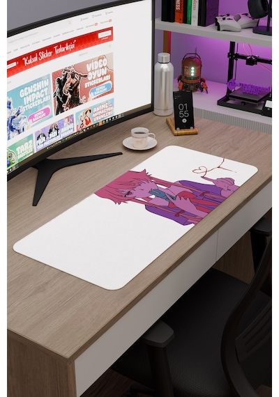 Mirai Nikki Anime V5 - 70x30 Xl Gaming Kauçuk Kaymaz Taban Mouse Pad Fare Altlığı