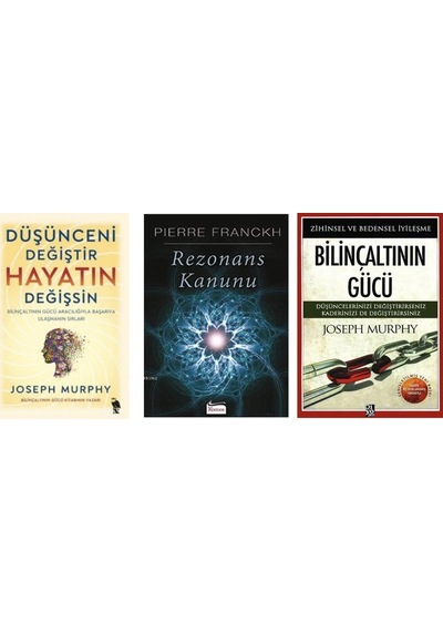 Dusunceni Degistir Hayatin Degissin + Rezonans Kanunu + Bilincaltinin Gucu 3set