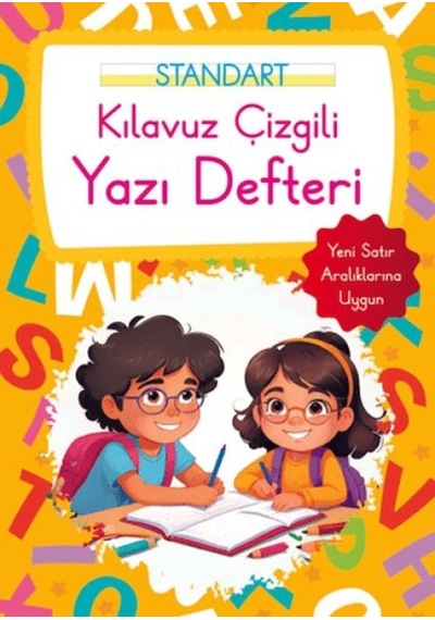Kılavuz Çizgili Yazı Defteri Büyük Boy - Turuncu - Rxlu-601480