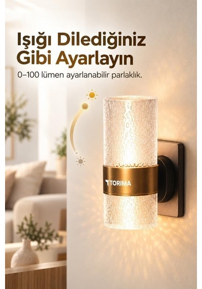 Delux Serisi Gece Lambası 3 Renk Lw42 Şeffaf Pratik Lamba Salon Işığı Yatak Odası