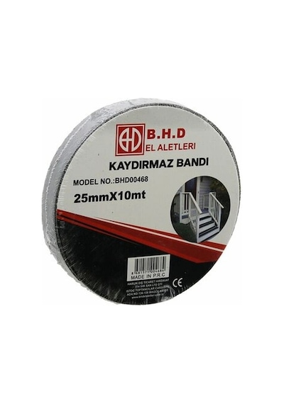 Kaydırmaz Siyah Bant 25 Mm X 10 Mt Renkli