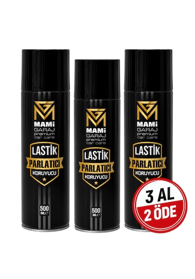 Lastik Parlatıcı 500ml - Parlak Görünüm Ve Uzun Süre Kalıcılık 3 Al 2 Öde