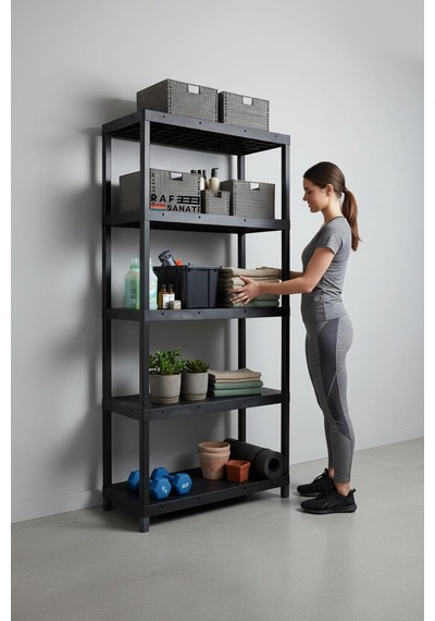 5 Katlı Plastik Depo Rafı 43x93 210cm Kiler, Arşiv, Balkon Ve Soğuk Hava Deposu Çok Amaçlı Raf 5 Katlı Plastik Depo Rafı 43x93 210cm Kiler, Arşiv, Balkon Ve Soğuk Hava Deposu Çok Amaçlı Raf