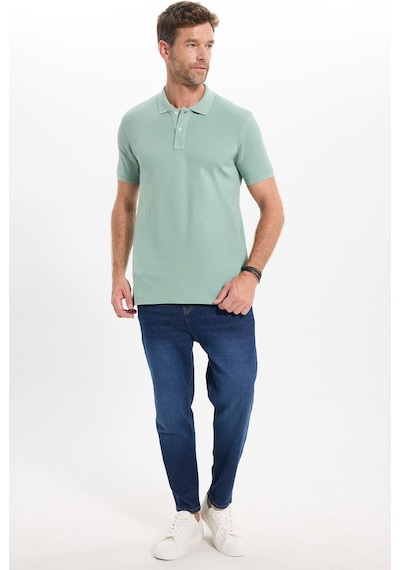 Tudors Erkek Slim Fit Dar Kesim Premium Seri %100 Pamuk Yumuşak Dokulu Merserize Yeşil Polo Yaka Tişört-50926 Tudors Erkek Slim Fit Dar Kesim Premium Seri %100 Pamuk Yumuşak Dokulu Merserize Yeşil Polo Yaka Tişört-50926