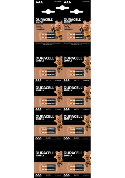 Duracell Pil 20 Li Aaa Kalem Kartela 2x10