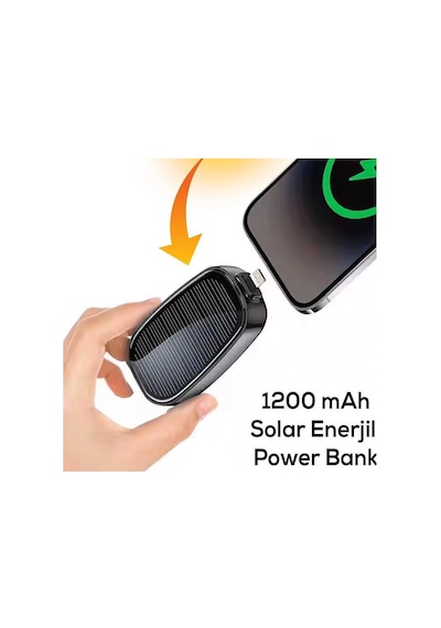Güneş Enerjili Power Bank Evimdeyokyok Çok Renkli