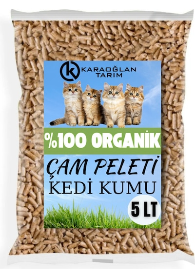 Kedi Kumu Organik %100 Çam Peleti Kokulu 2,5 Kg 5lt
