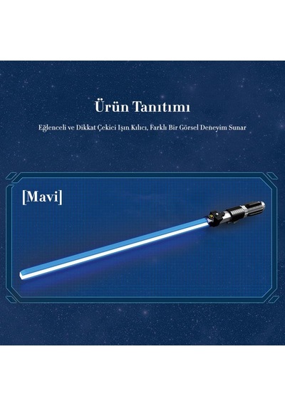 Reobrix 99010 Işın Kılıcı Mavi Yaratıcı Yapı Blok Seti Building Blocks Lightsaber - 629 Parça