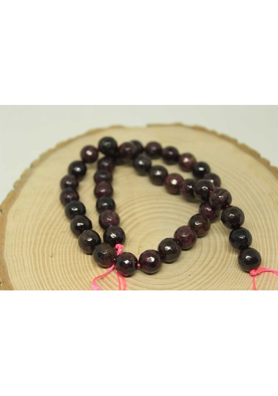 Lal (Granat) (Garnet) Taşı Faset Kesim 10mm/2 adet Pembe