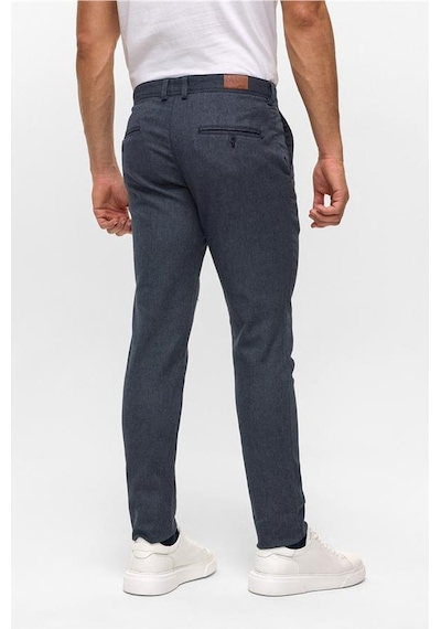 Süvari Lacivert Slim Armürlü Pantolon Pn2020500731-m09 Lacivert