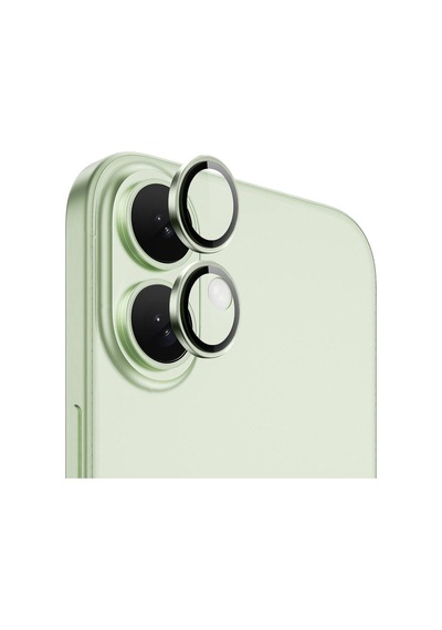 Nettech Apple Uyumlu iPhone 16 Safir Lens Kamera Cam Koruyucu - Yeşil
