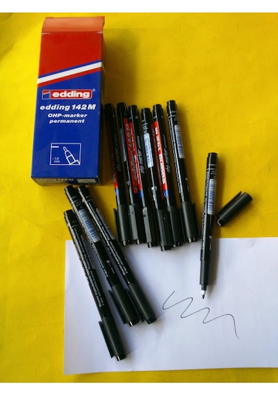 Permanent Kalem 1 MM 10 Adet Edding 142 M Siyah