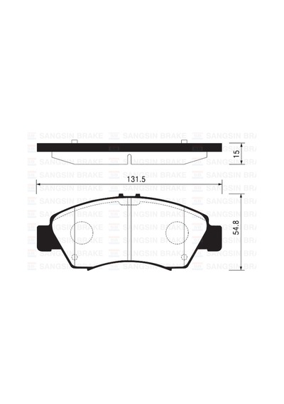 Ön Fren Balata Küçük Tip Honda Cıvıc 1.6l D16 Sı Enjeksiyonlu 92-95 1.4l D14a Euro 96-00 / Jazz 1.4l L13a Gd 02-08 45022sr3g01-45022saae51-45022saag00