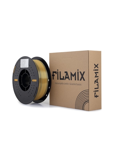 Filamix Magic Silk Çift Renk Pla Filament Siyah-altın 1.75mm 1kg