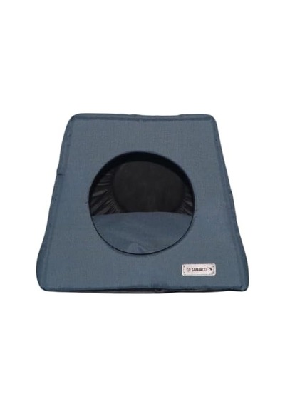 Grı Kedi Yatağı-kedi Evi-3 Fonksiyonlu-katlanır-kedi Mağara-trio Minderi