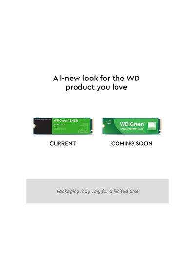 Ayrex Wd Green Sn350 500 Gb M.2 Nvme Ssd, 2.400 Mb/sn Okuma Hızı Ve 1.500 Mb/sn'ye Kadar Yazma Hızı