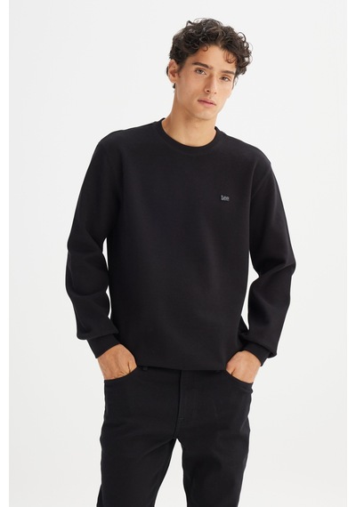 Lee Erkek Regular Fit Bisiklet Yaka Baskılı Siyah Sweatshirt-l2520308 Siyah