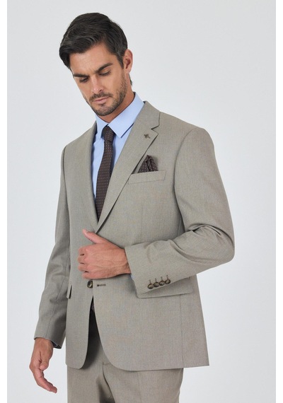 İmza Koyu Bej Mono Yaka Astarlı Çift Yırtmaç Esnek 4 Drop Comfort Fit Classic Takım Elbise 1001250160 Koyu Bej İmza Koyu Bej Mono Yaka Astarlı Çift Yırtmaç Esnek 4 Drop Comfort Fit Classic Takım Elbise 1001250160 Koyu Bej