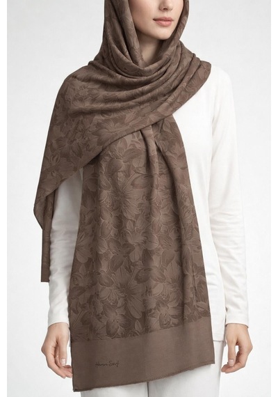 Harem Scarf Viskon Şal - Gold Derin - Vizon