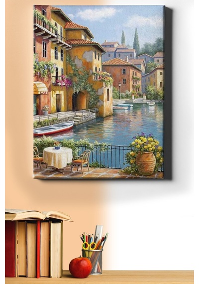 Webstyle Sayılarla Boyama Seti Kasnaklı Kıyı Evleri 60 X 75 Cm