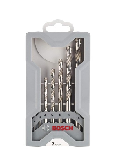 Professional 7 Parça Mini X-line Metal Matkap Ucu Seti Metal, Hss-g, Taşlanmış, Matkap Aksesuarı Gri