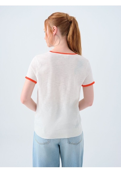 LOFT Regular Fit Kadın Bluz K.kol Lf2040153 Q1.v1 Beyaz